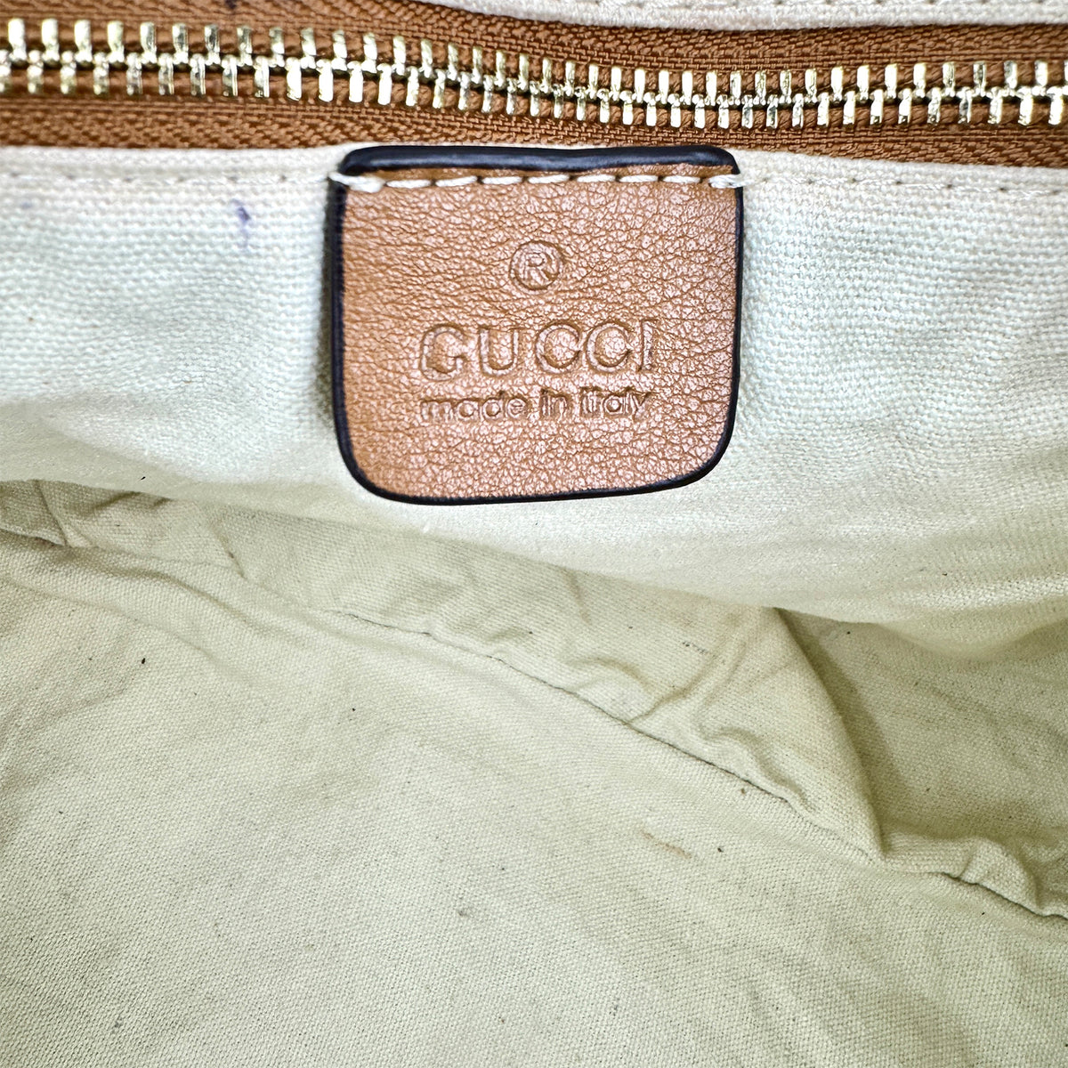 Gucci GG Supreme Web Diamante Weekender Bag