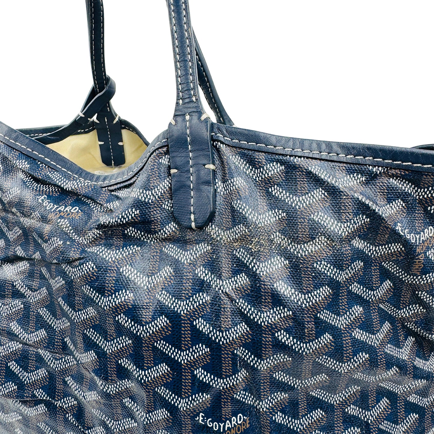 Goyard Saint Louis PM Navy Blue Tote Bag - 020152