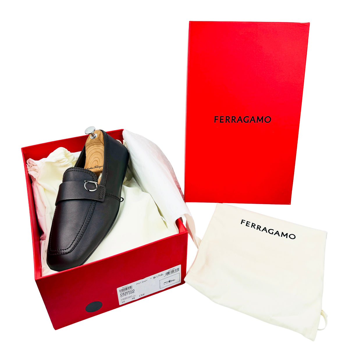 Salvatore Ferragamo Debros Leather Loafers (Size 44/44.5)