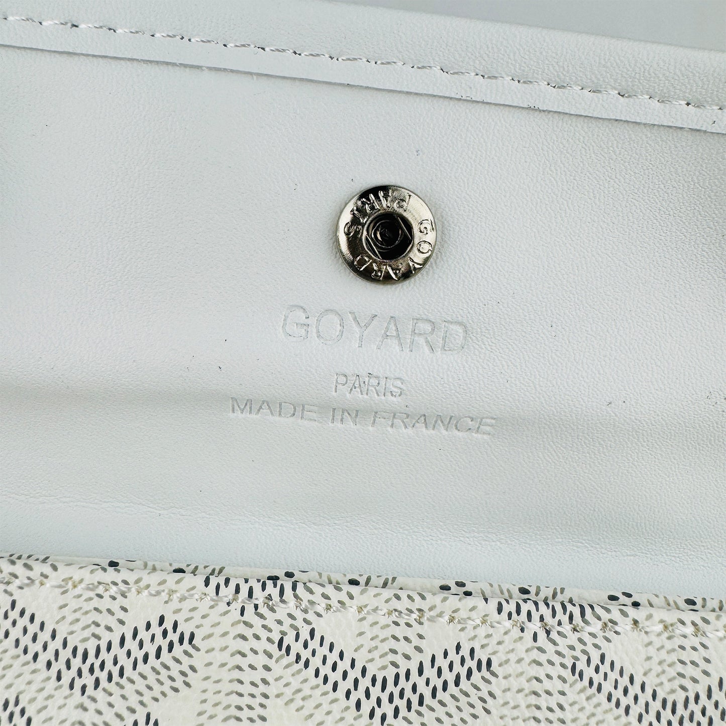 Goyard Saint Louis White Goyardine Canvas Tote Bag