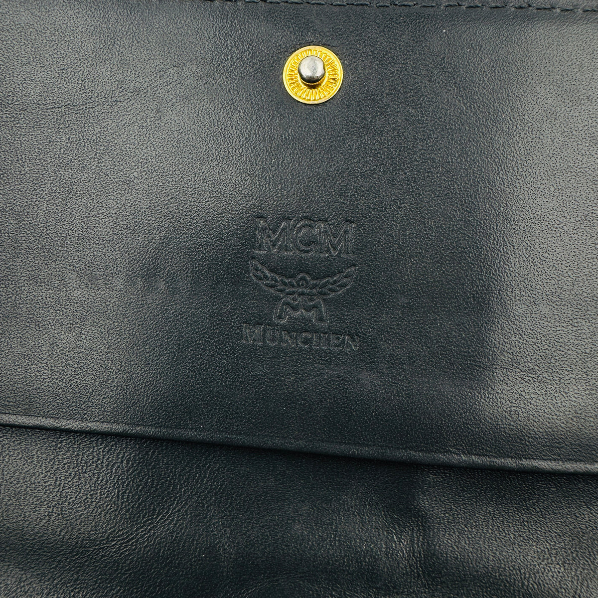 MCM Crocodile-Embossed Leather Long Trifold Wallet