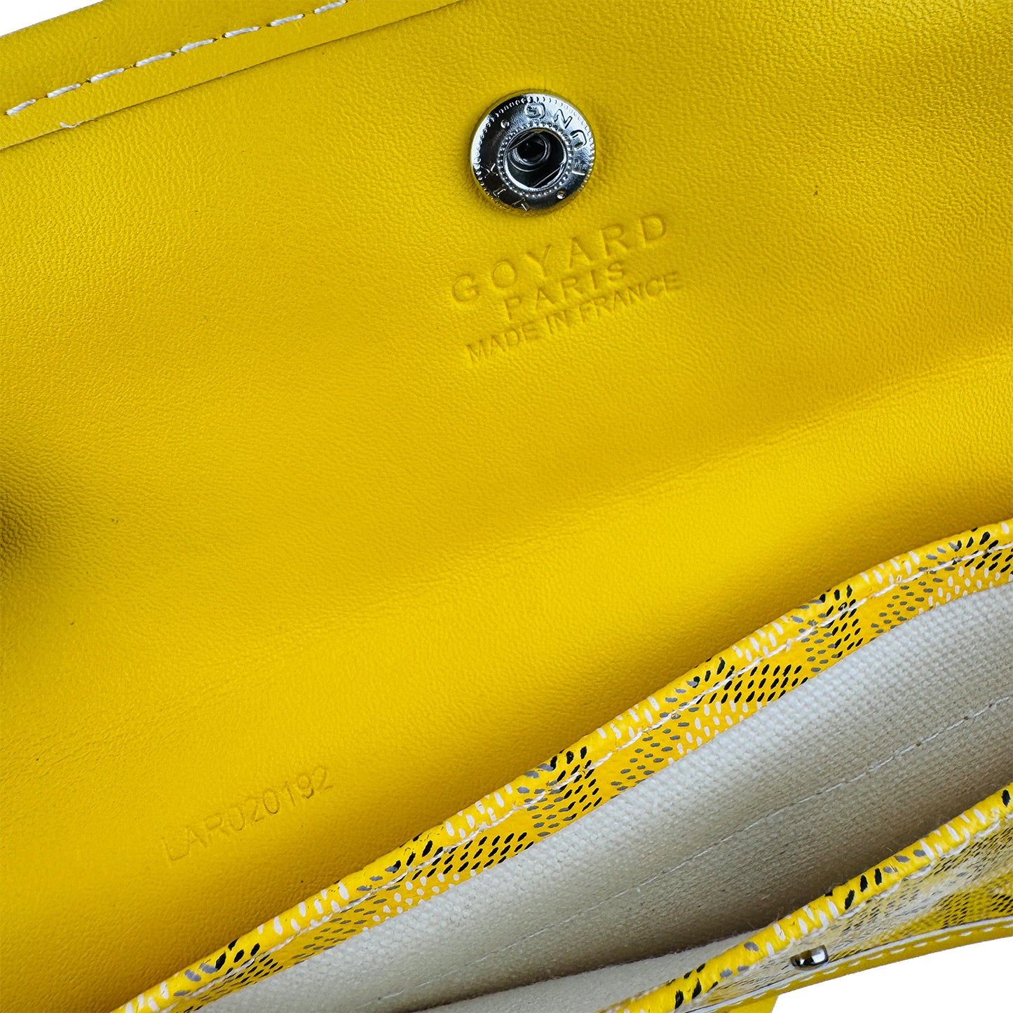 Goyard Saint Louis Yellow Goyardine Canvas Tote Bag