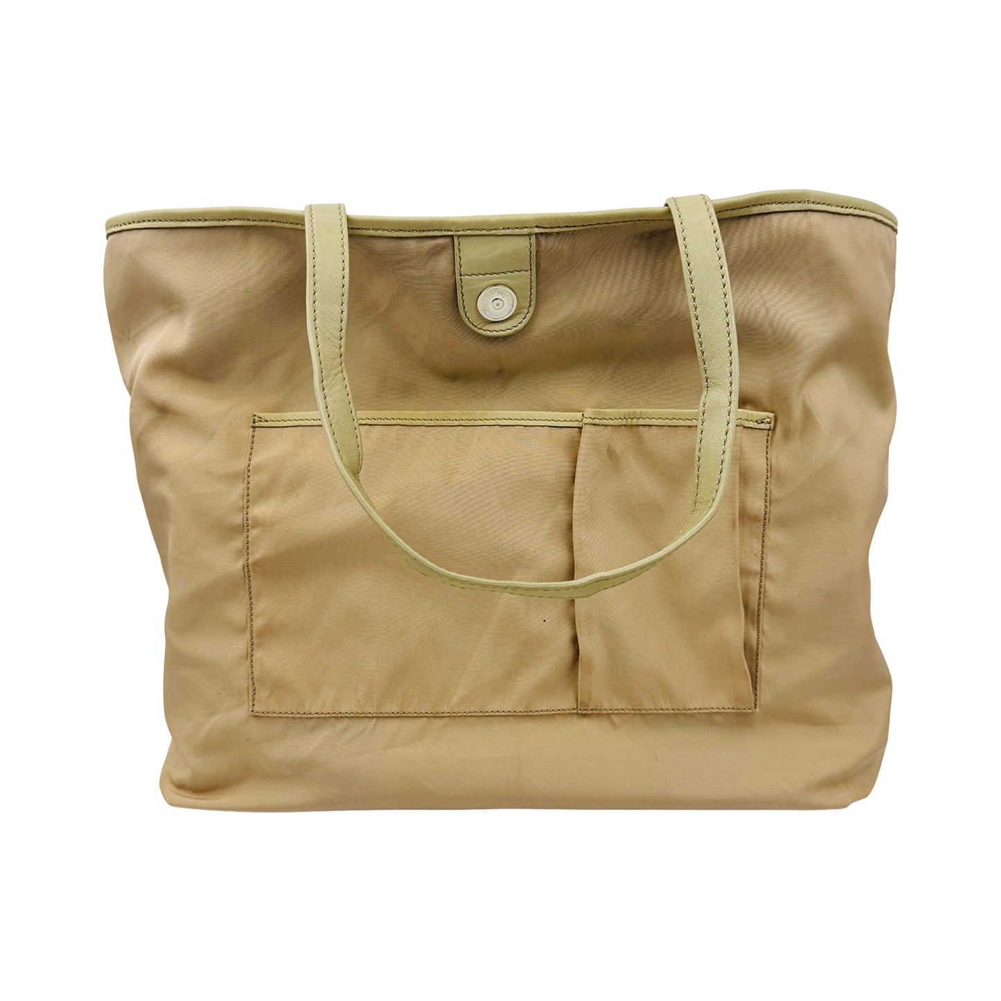 Tod’s Beige Nylon Designer Tote Bag