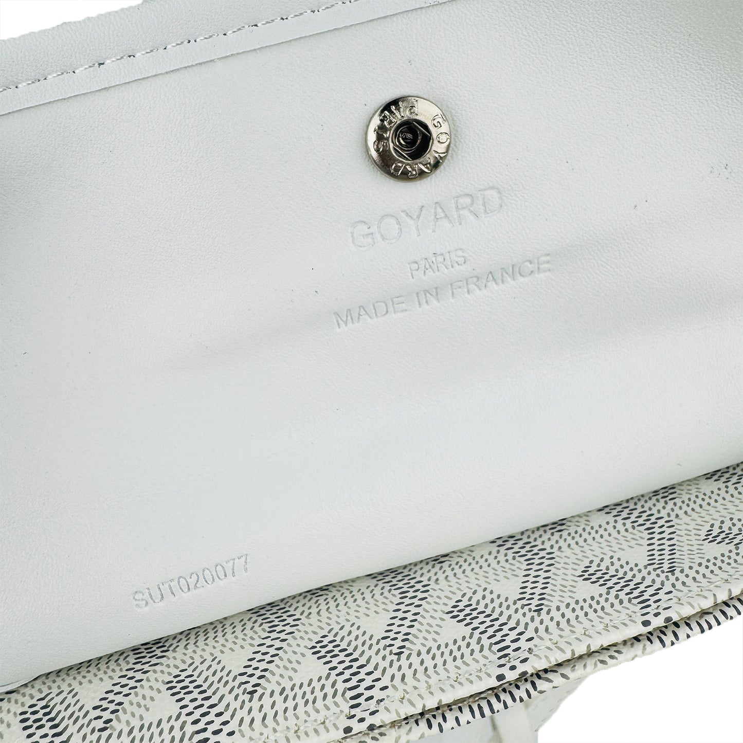 Goyard Saint Louis White Goyardine Canvas Tote Bag