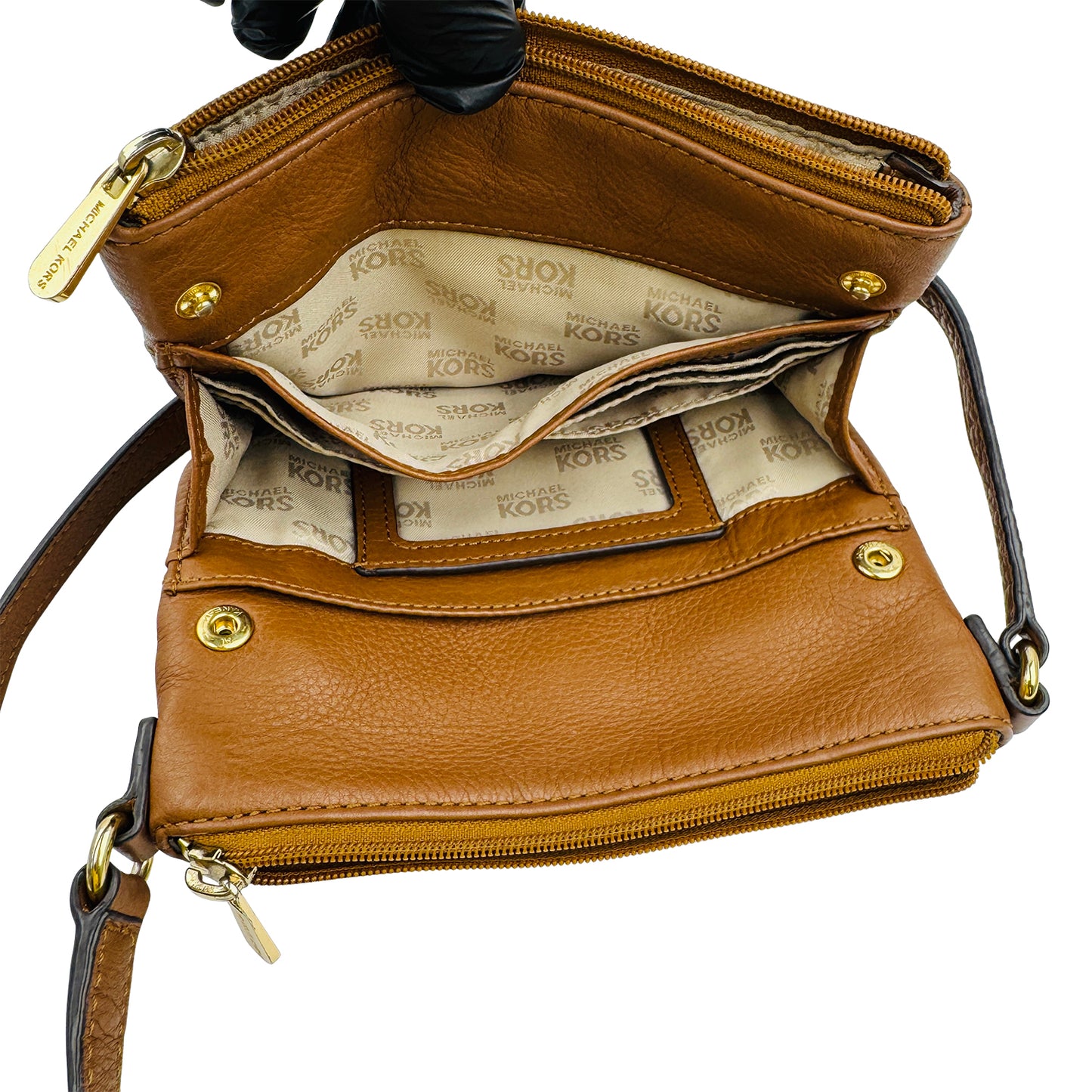 Michael Kors Fulton Pebbled Leather Crossbody Bag