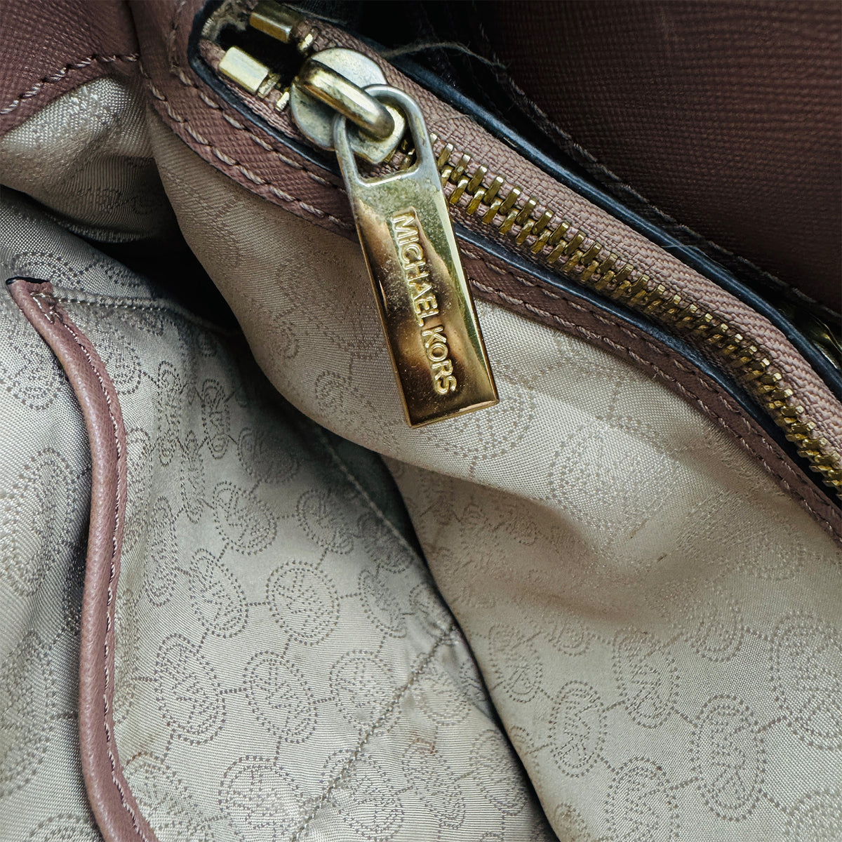 Michael Kors Dillon East-West Saffiano Leather Satchel Bag