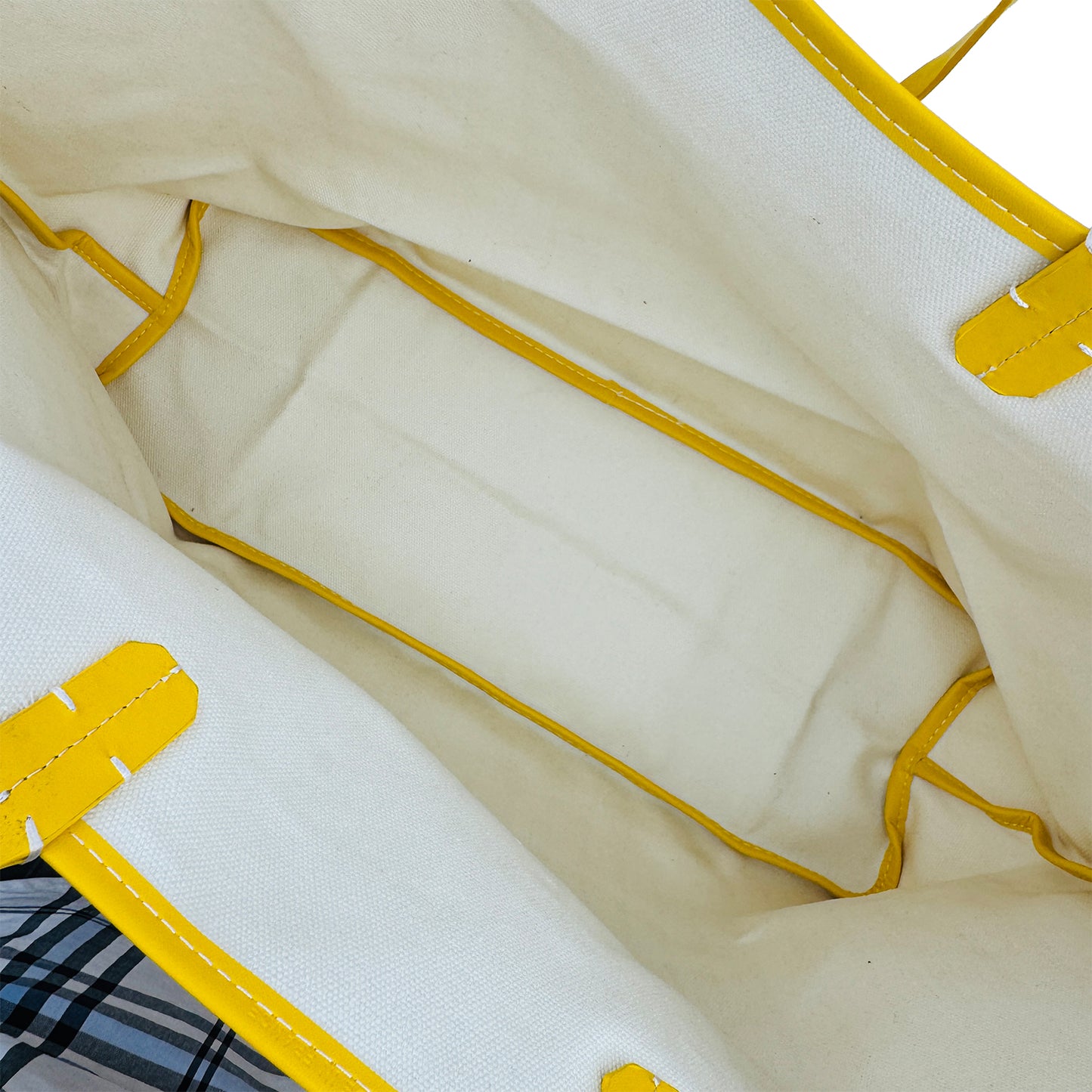 Goyard Saint Louis Yellow Goyardine Canvas Tote Bag