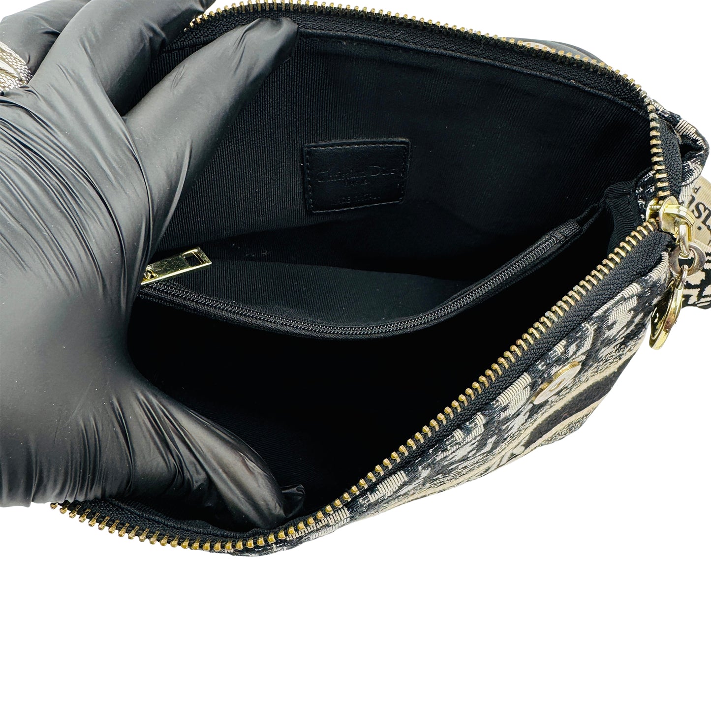 Christian Dior Diorcamp Messenger 'Beige Black' Hand Bag