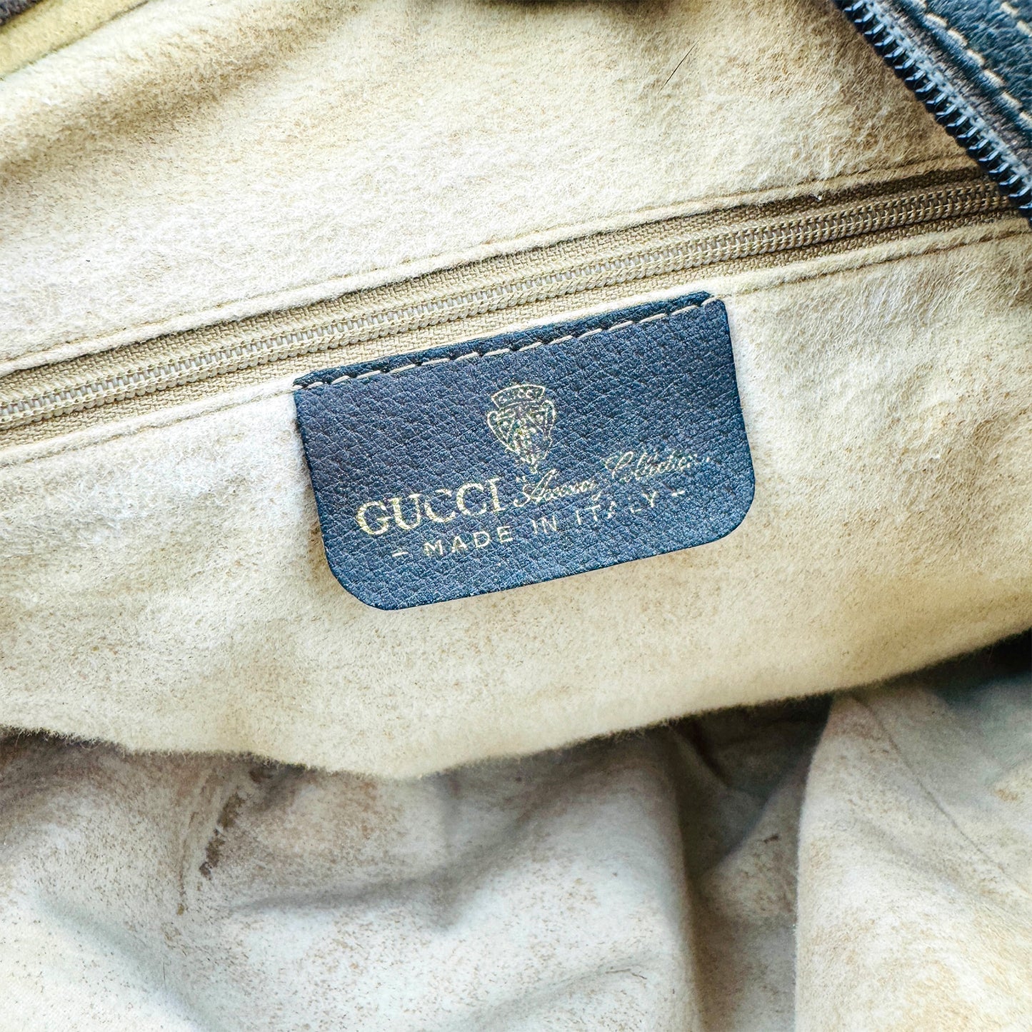 Gucci GG Supreme 'Sherry Line' Beige Canvas Bag