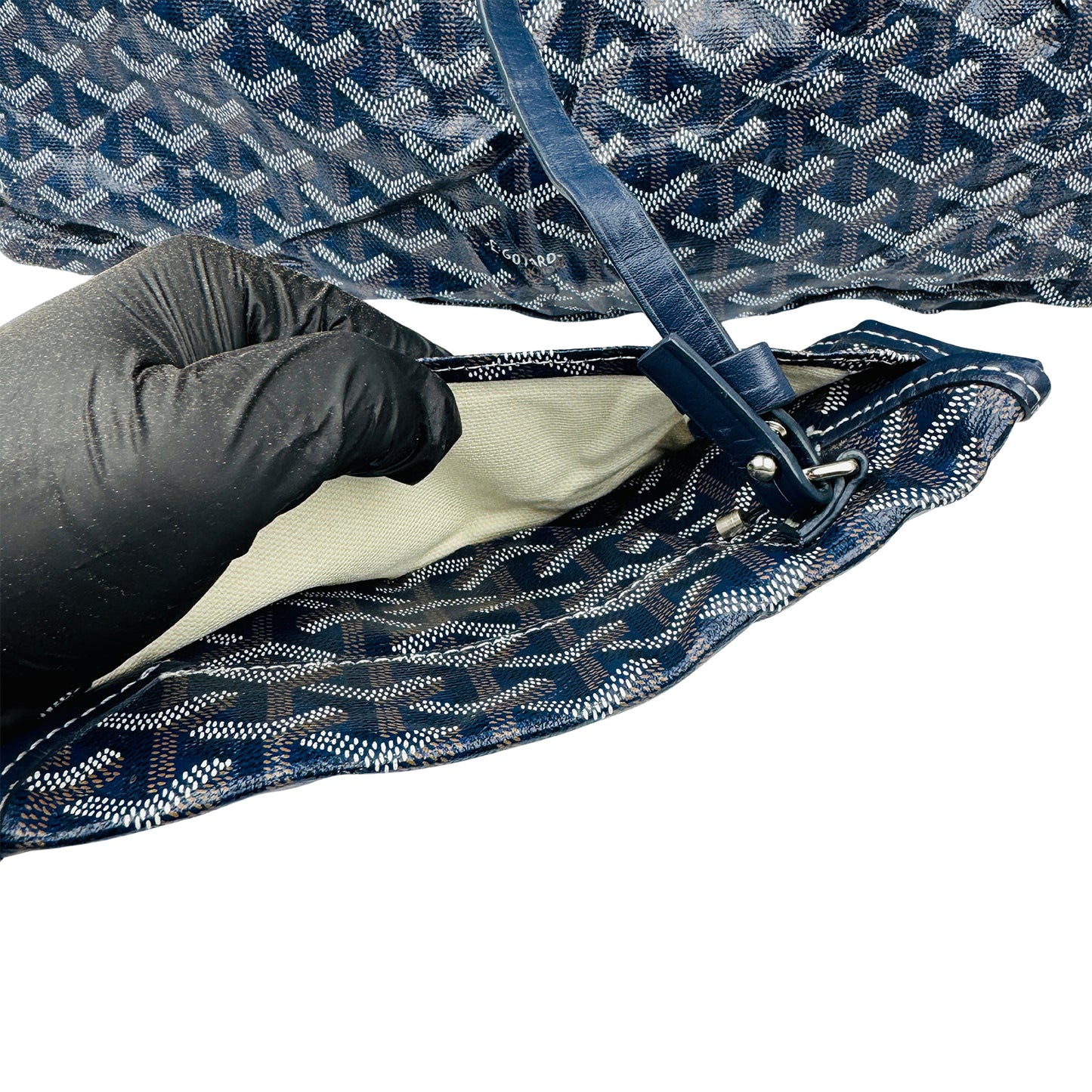 Goyard Saint Louis PM Navy Blue Tote Bag - 020152