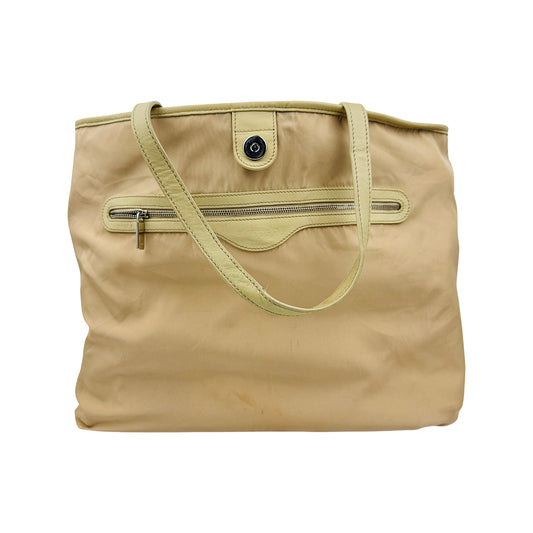 Tod’s Beige Nylon Designer Tote Bag