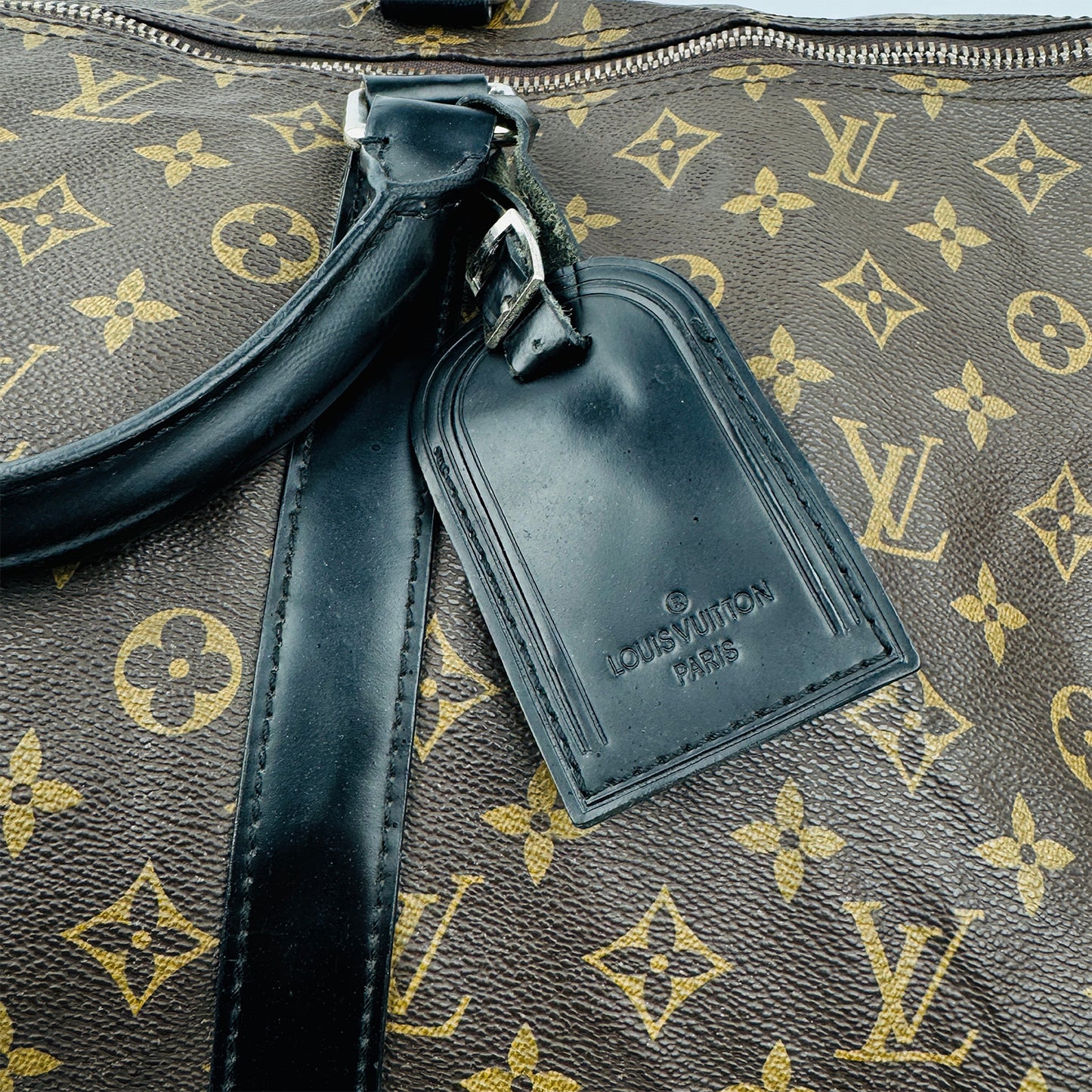 Louis Vuitton Keepall 55 Brown Duffel Bag