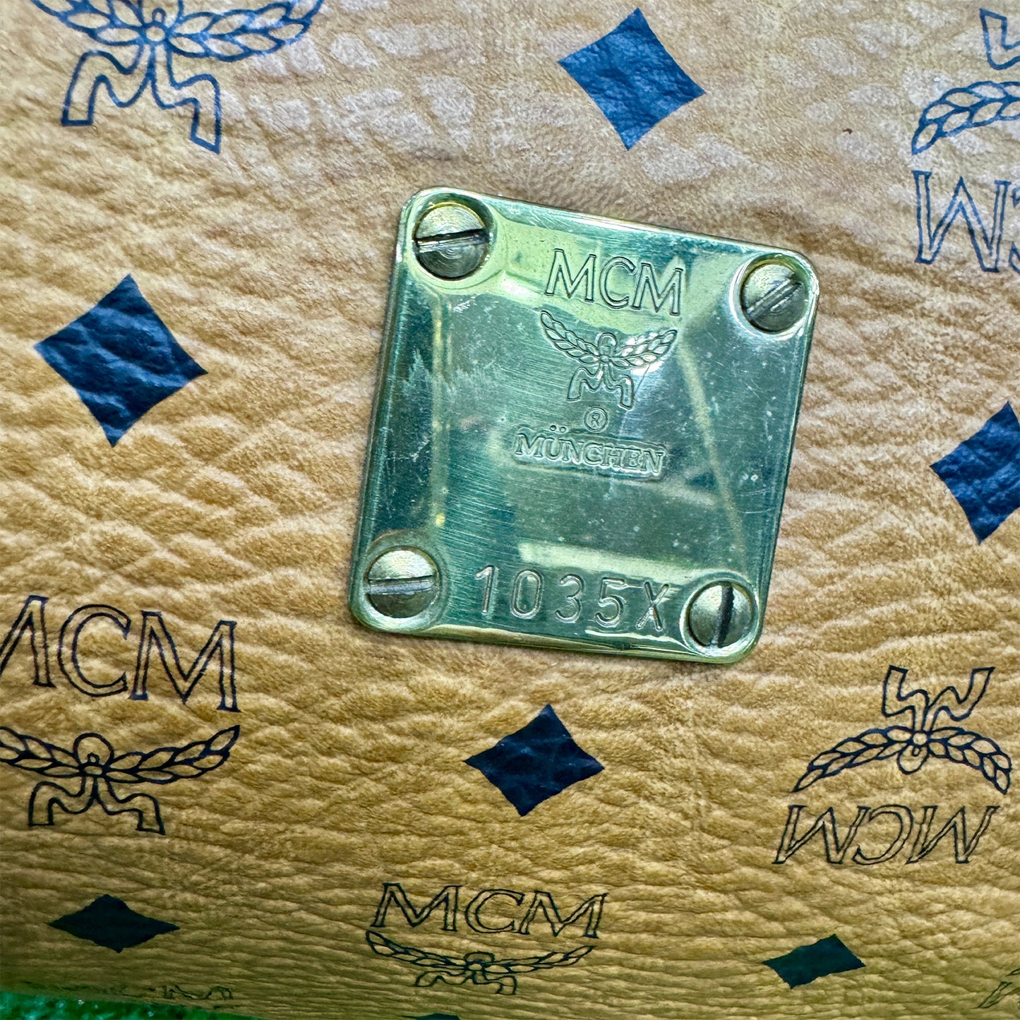 MCM Visetos 'Tan Brown' Duffel Bag