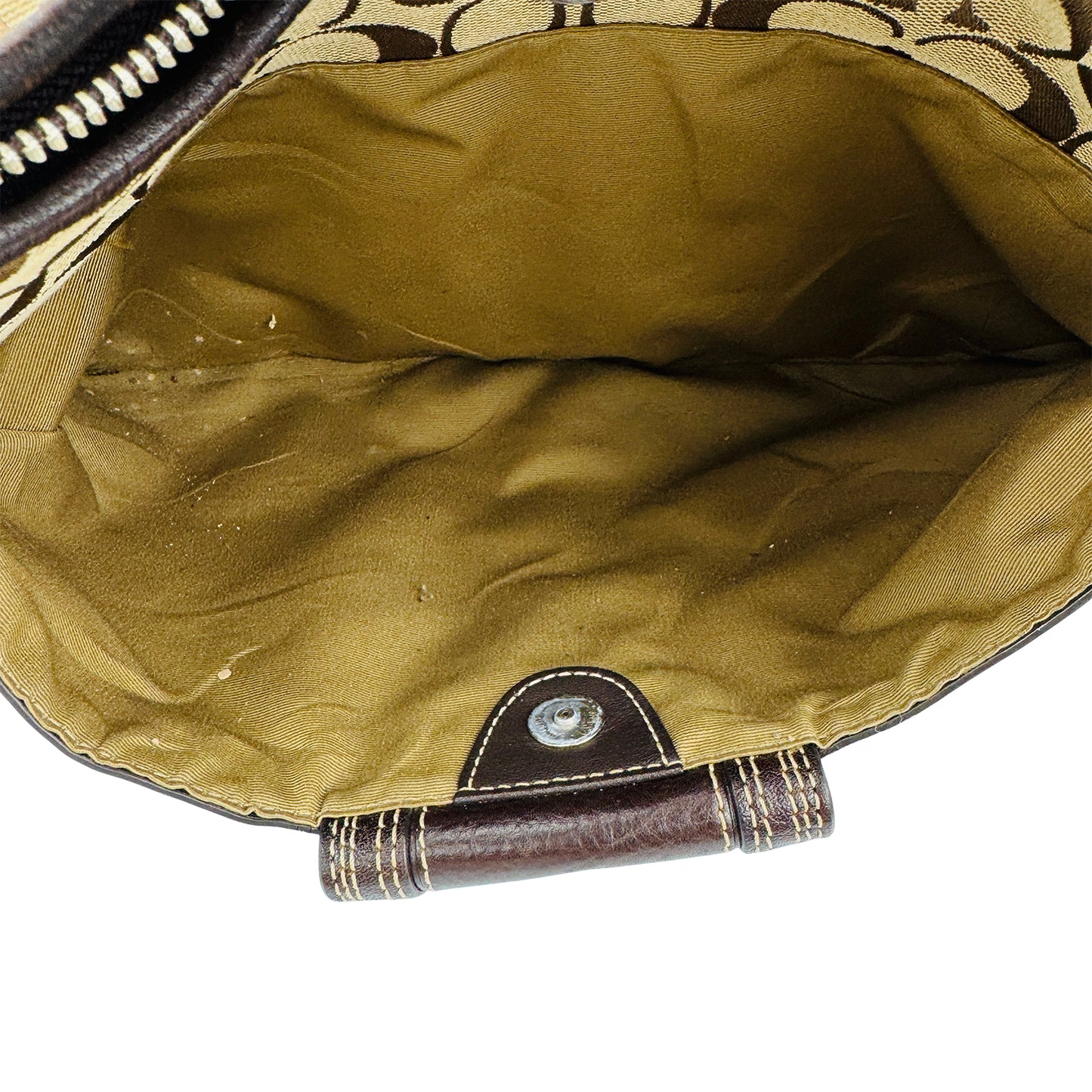 Coach Signature Jacquard Turnlock Hobo Shoulder Bag