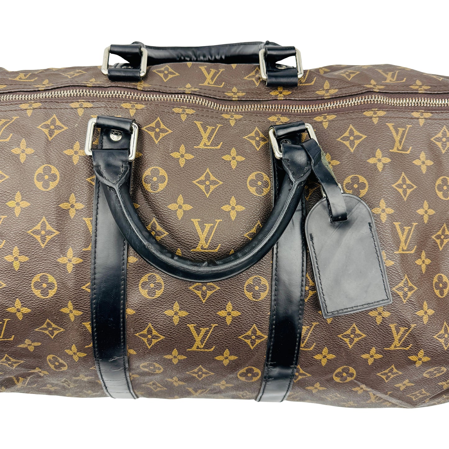 Louis Vuitton Keepall 55 Brown Duffel Bag