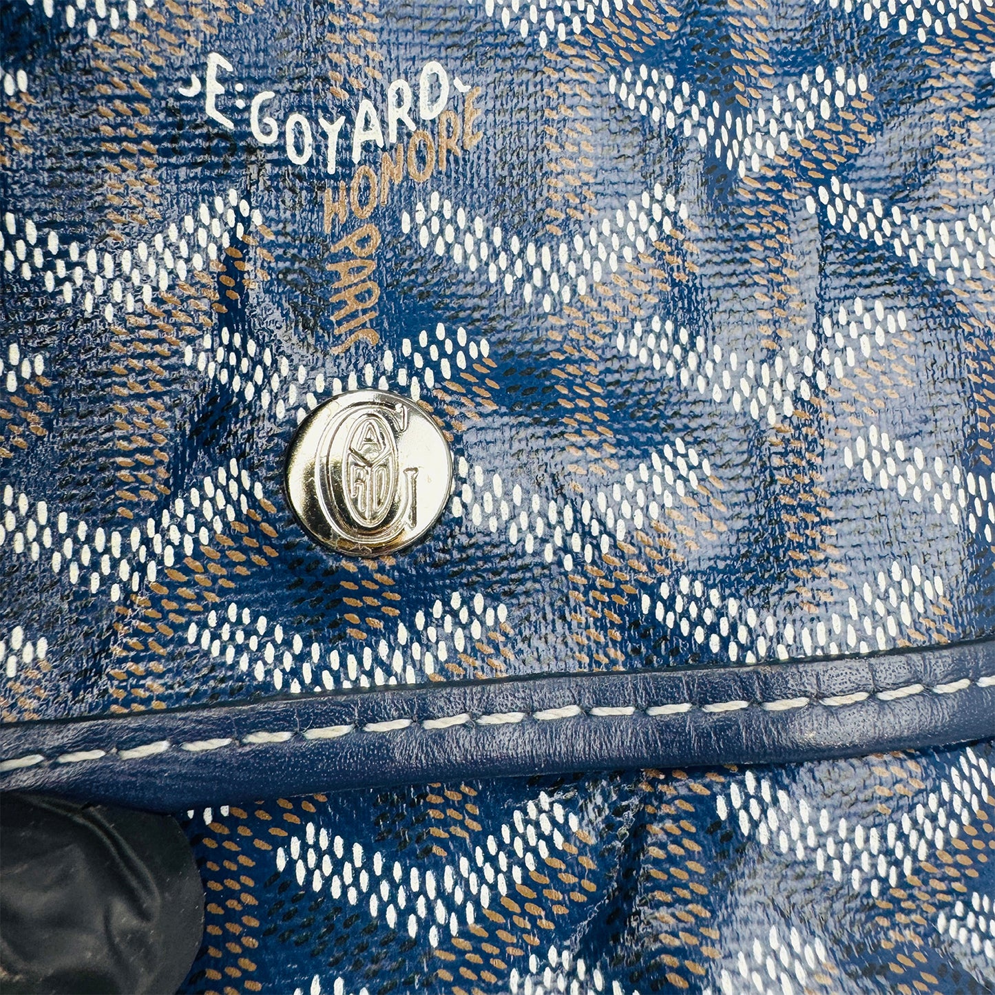 Goyard Saint Louis PM Navy Blue Tote Bag - 020152