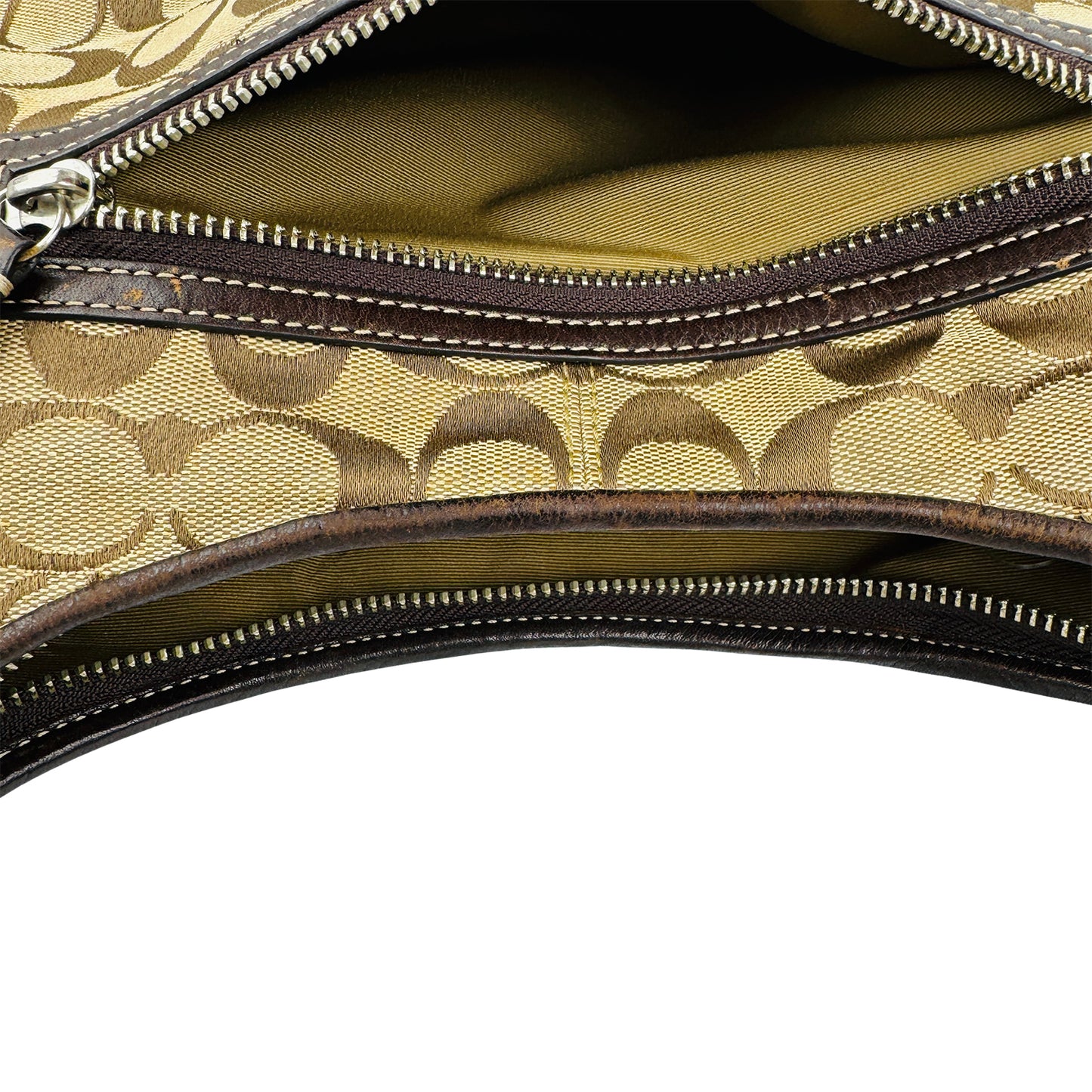 Coach Signature Jacquard Turnlock Hobo Shoulder Bag