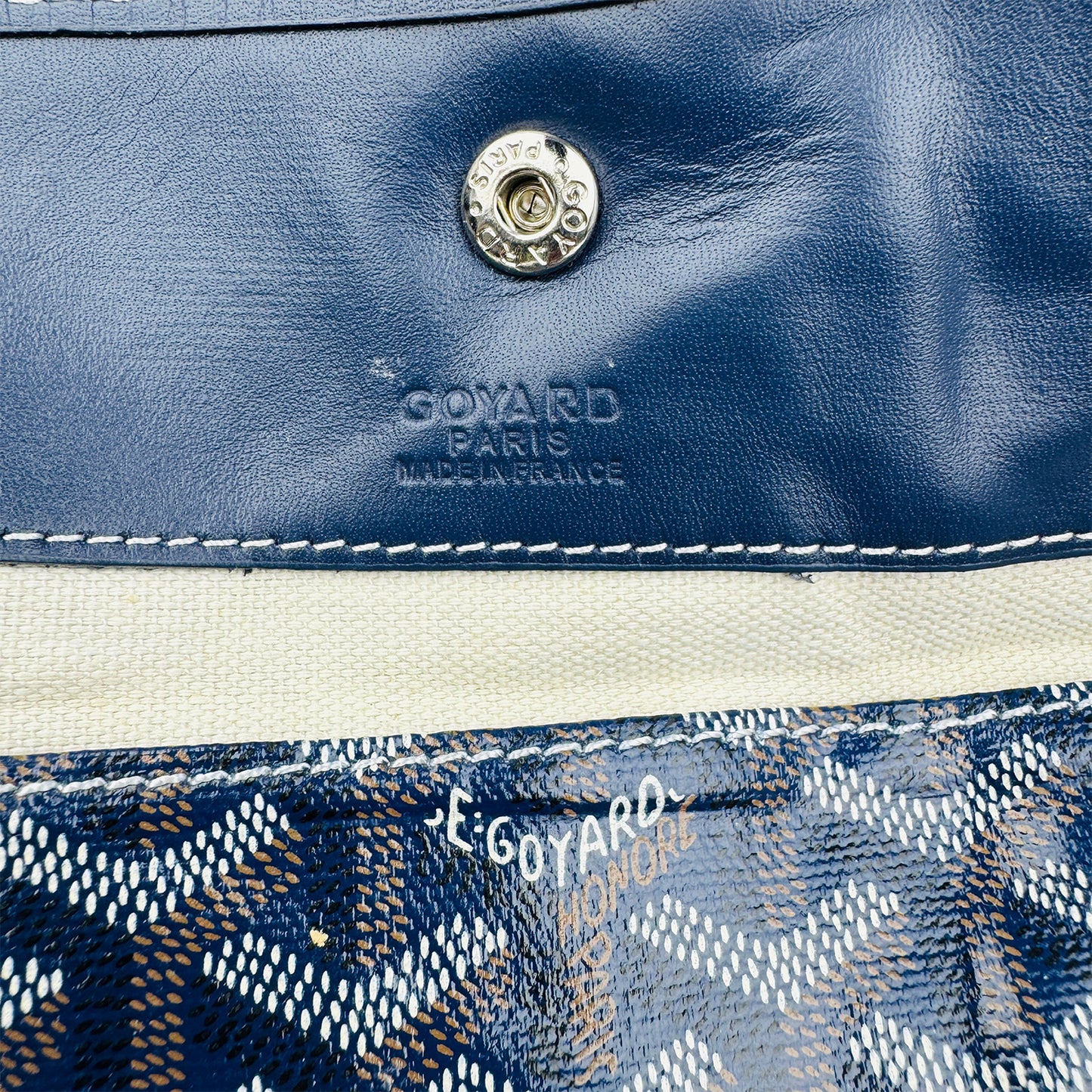 Goyard Saint Louis PM Navy Blue Tote Bag - 020152