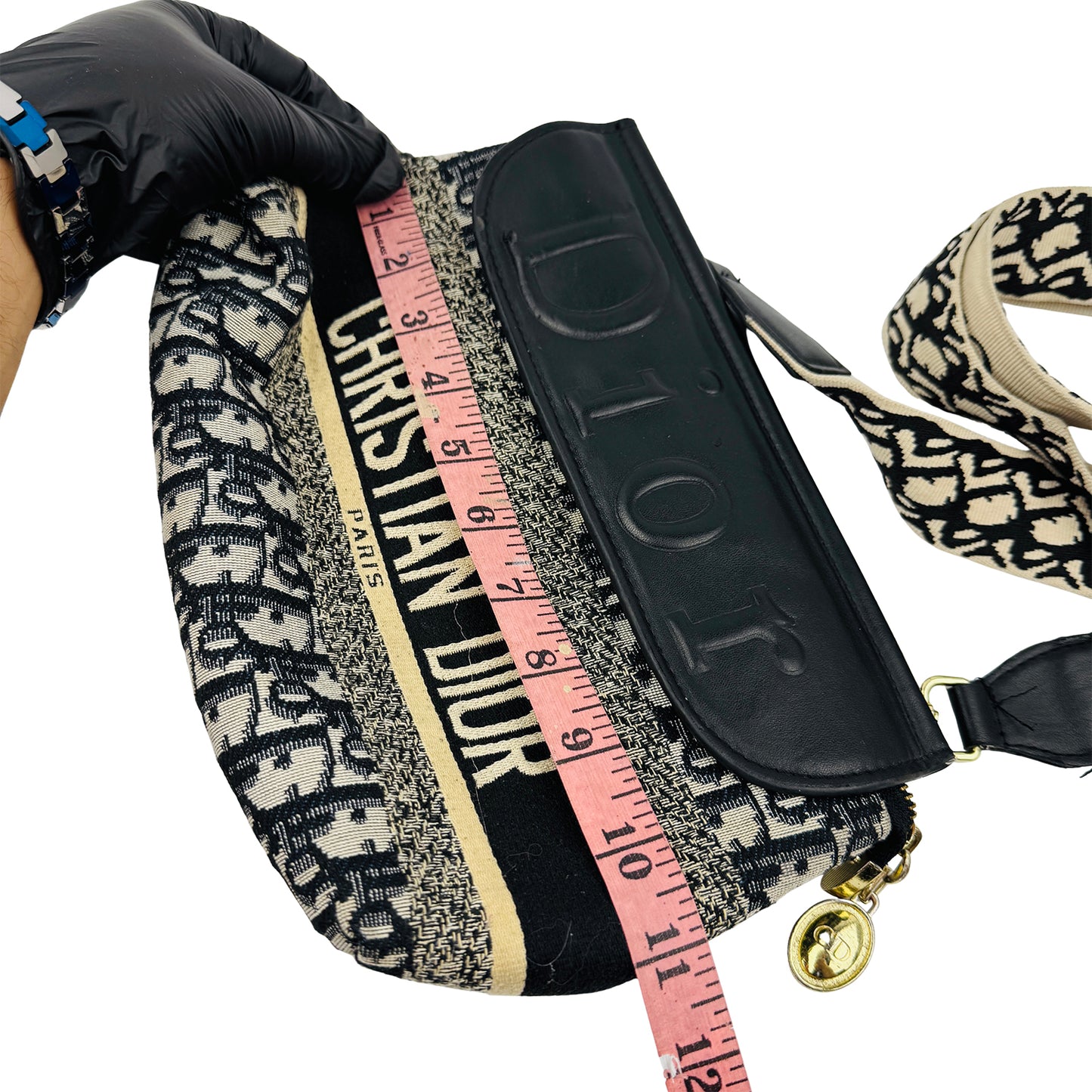 Christian Dior Diorcamp Messenger 'Beige Black' Hand Bag