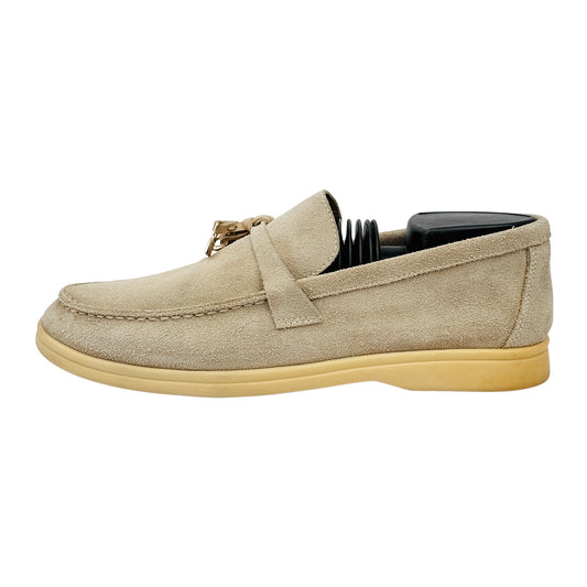 Loro Piana Summer Walk Beige Loafers (Size 39/39.5) - 43182