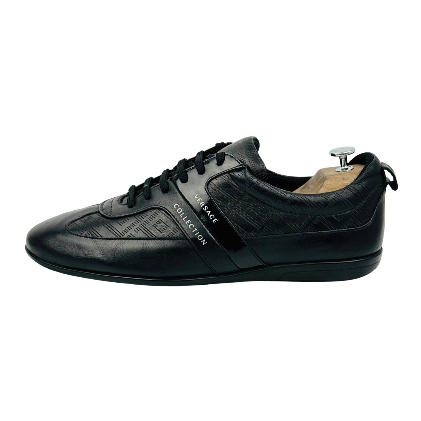 Versace Collection Men's Black Sneakers (Size 45/45.5) - V900 677