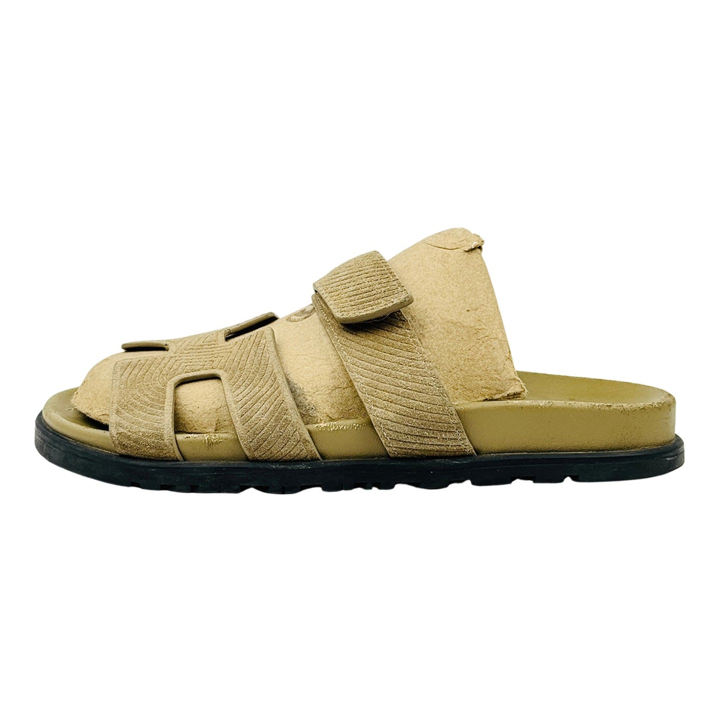 Hermès Chypre Beige Suede Sandal Slides (Size 40/40.5) - H221148Z