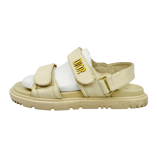 Dior Women's Dioract Beige Sandals (Size 39/40)