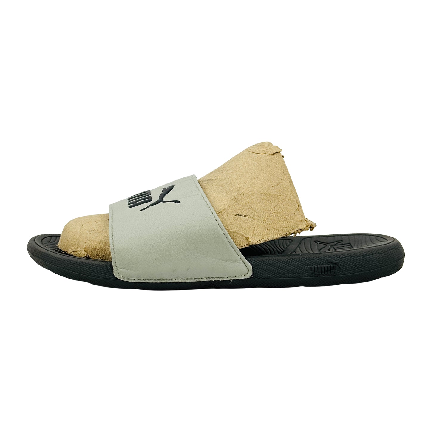 Puma Popcat 20 Off-White Foam Slides (Size 42)