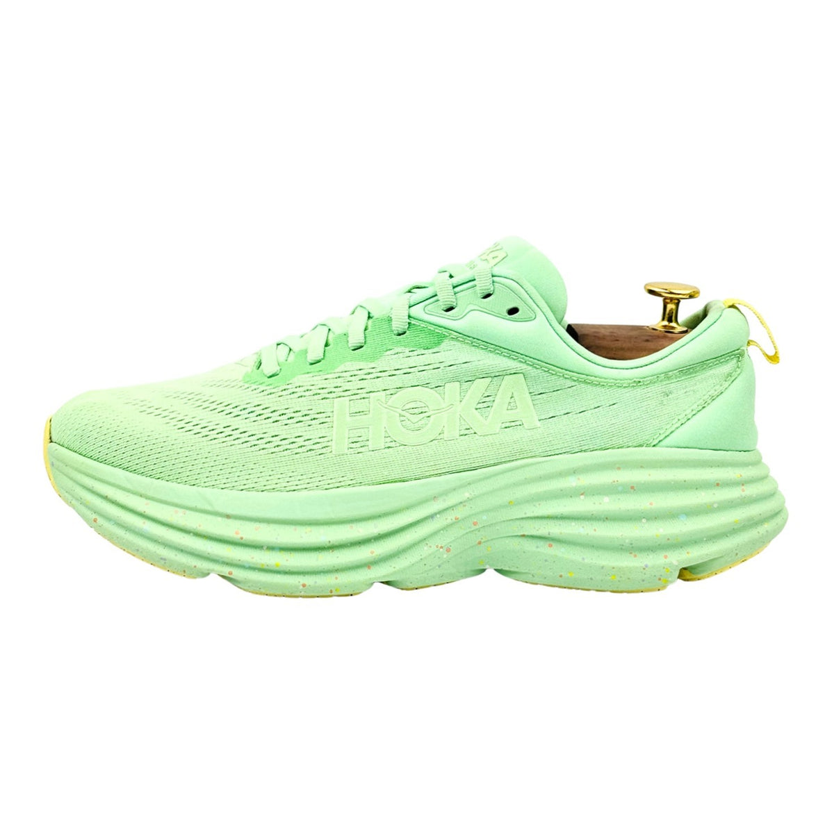Hoka Bondi 8 Lime Glow Shoes (Size 42) - 1127952-LMG