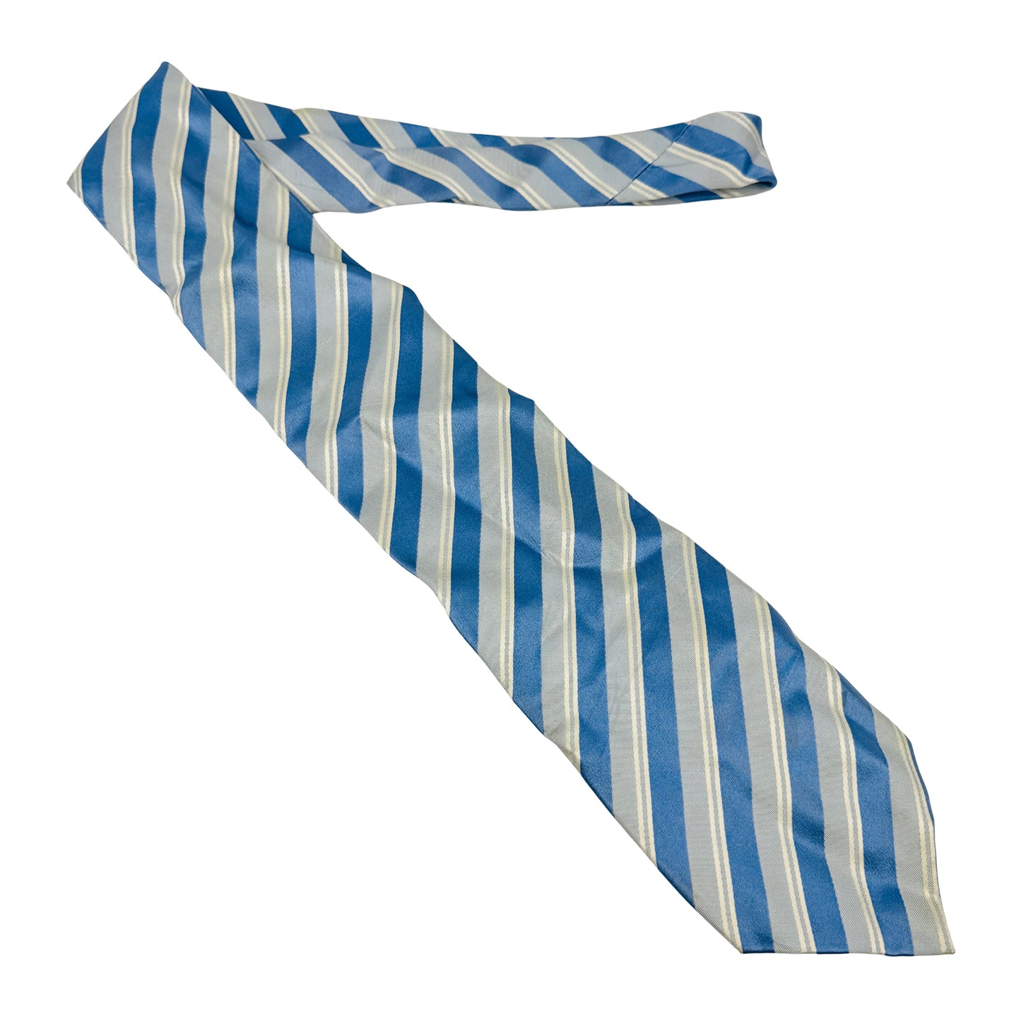 Canali Blue 'Stripes' Silk Tie (Size Regular)