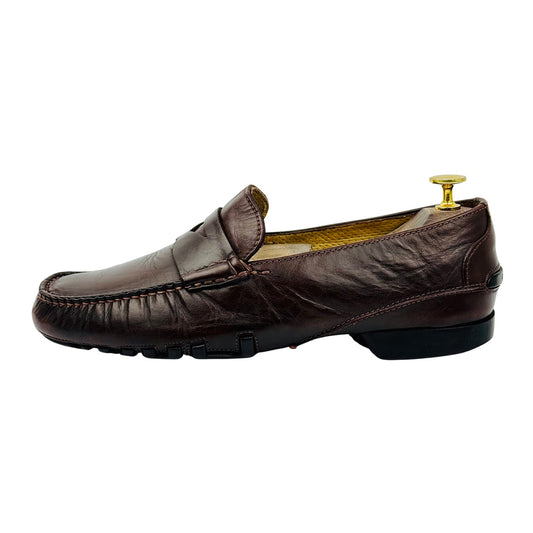 Giorgio Armani Men's Dark Brown Leather Loafer (Size 42/42.5)