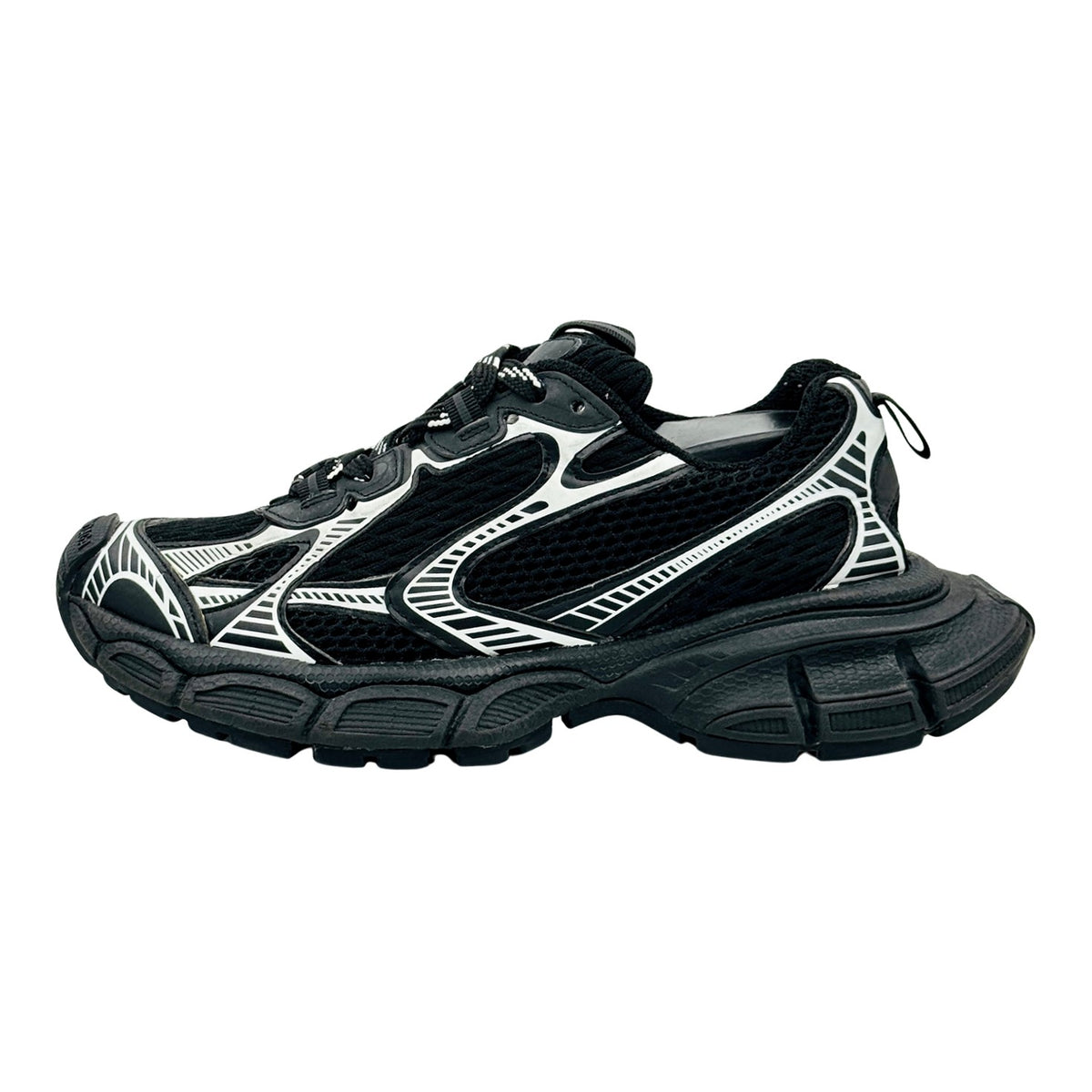 Balenciaga 3XL 'Black Silver White' Shoes (Size 38)