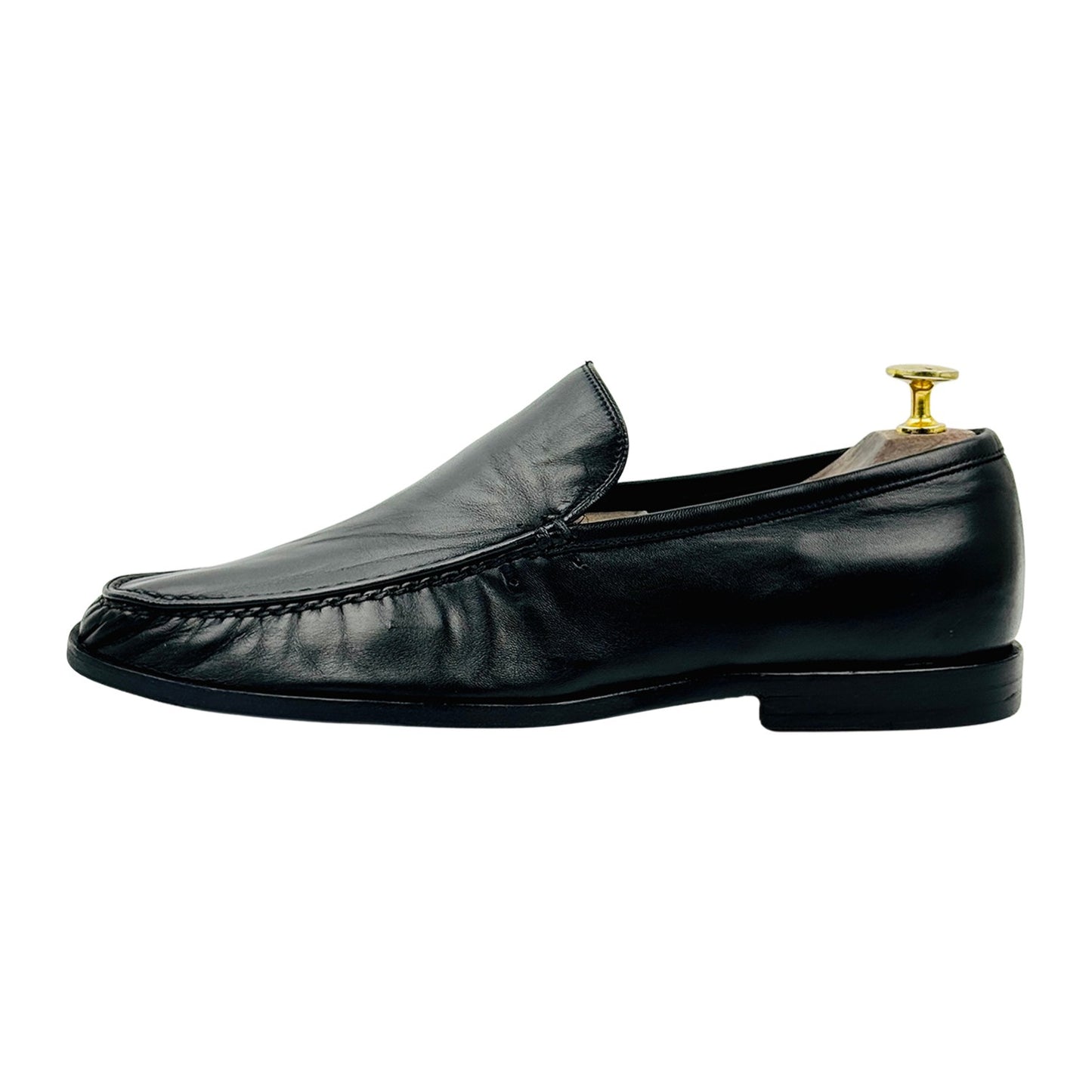 Bally Men's Black Leather Swiss Made Loafers (Size 42)