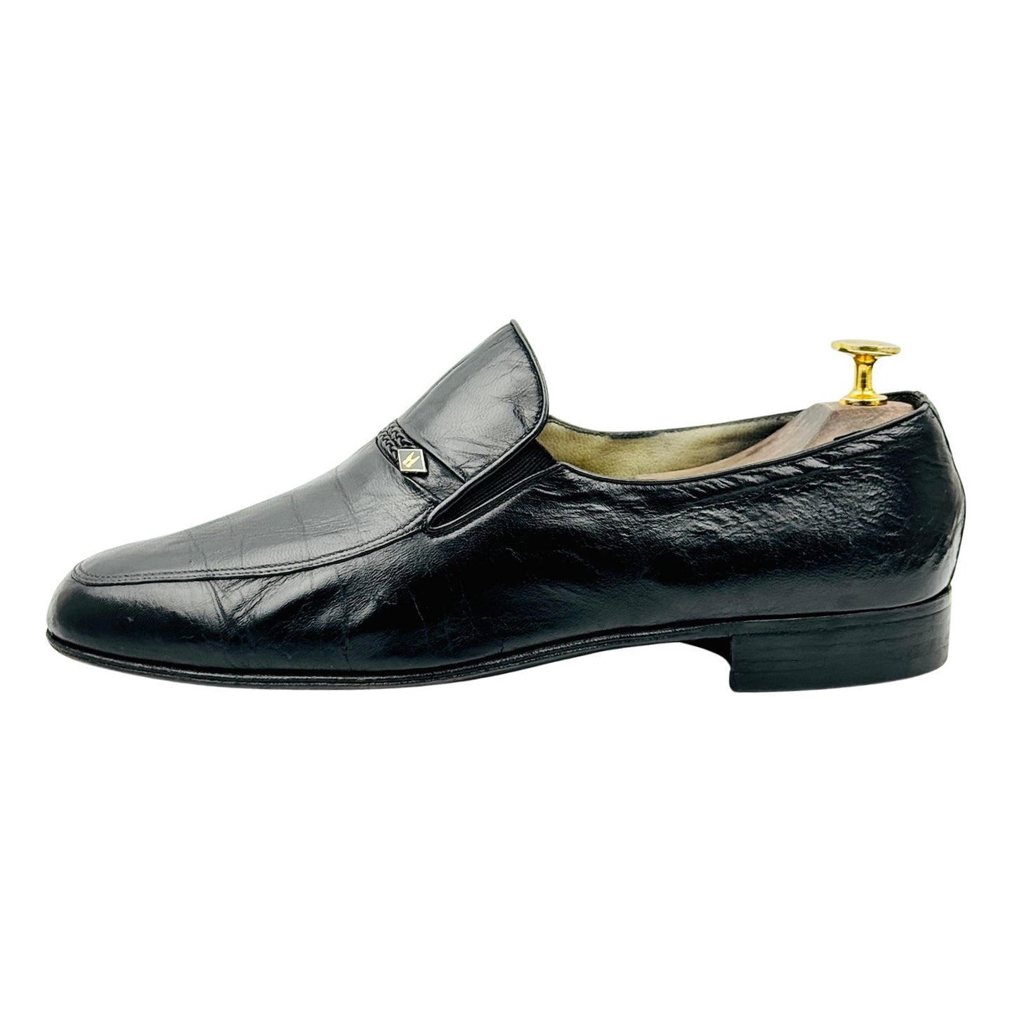 Moreschi Men's Black Leather Loafers (Size 42.5)