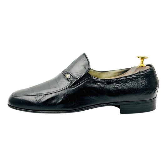 Moreschi Men's Black Leather Loafers (Size 42.5)