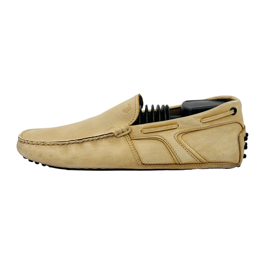Tods Men's Gommino Driving Beige Loafers (Size 41/41.5)