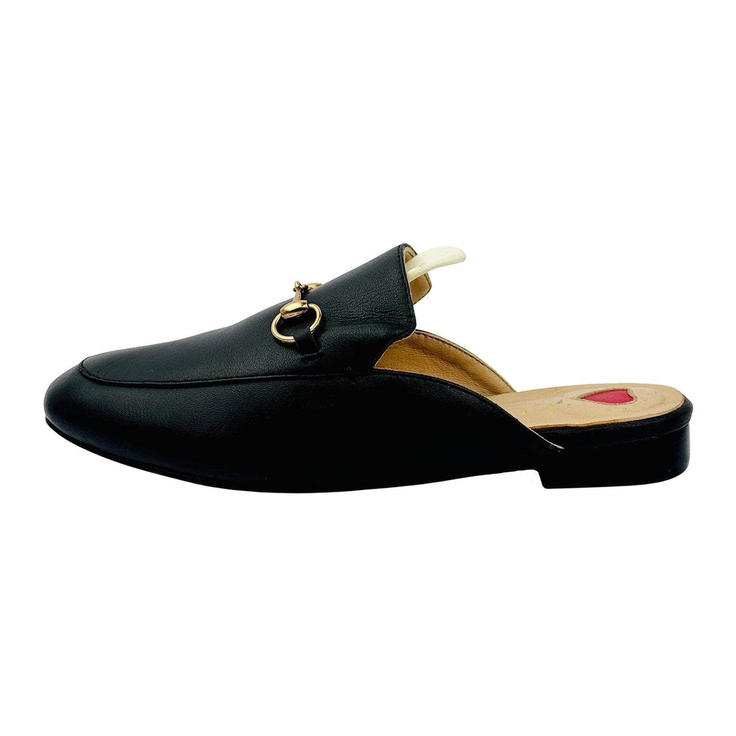 Image of Gucci Princetown Black Leather Slippers (Size 37/37.5)