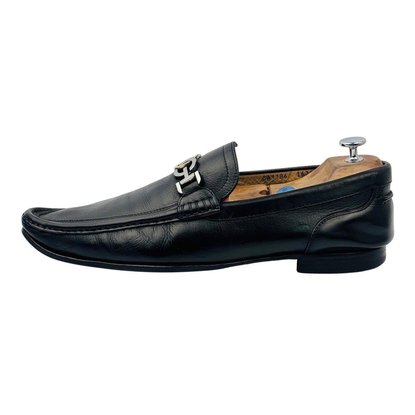 Dolce & Gabbana Men's Long Nose Bit Black Loafers (Size 46)