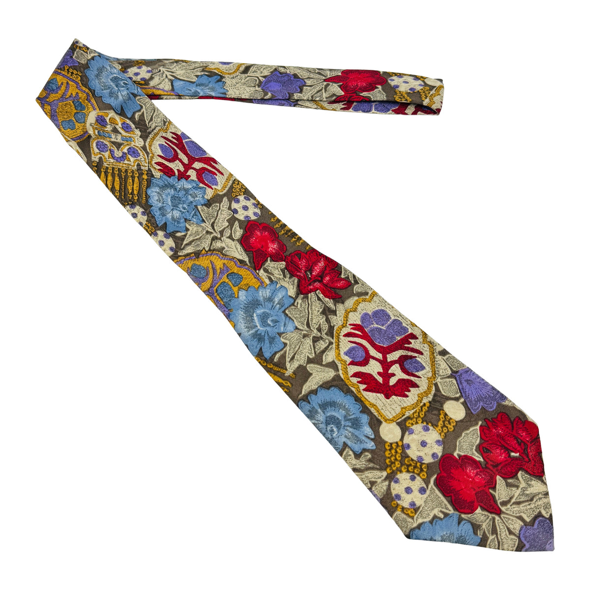 Erve Jacques Multicolor 'Floral Pattern' Tie (Size Regular)