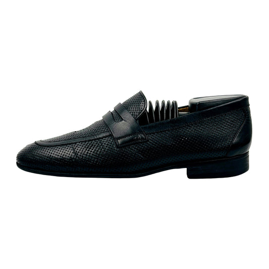 Amedeo Testoni Black Penny Loafer (Size 39/39.5) - 12664