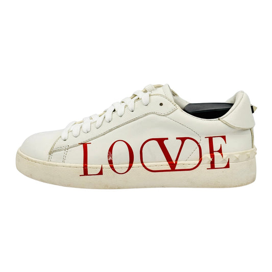 Valentino Garavani Open White Leather Sneakers (Size 40/40.5)