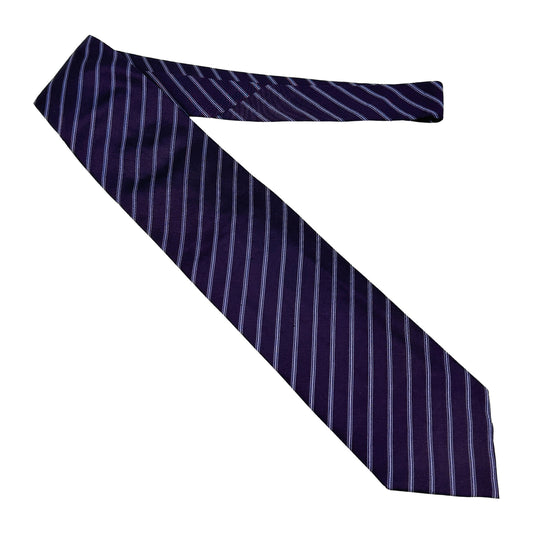 Daniel Hechter Dark Purple Stripes Tie (Size Regular)