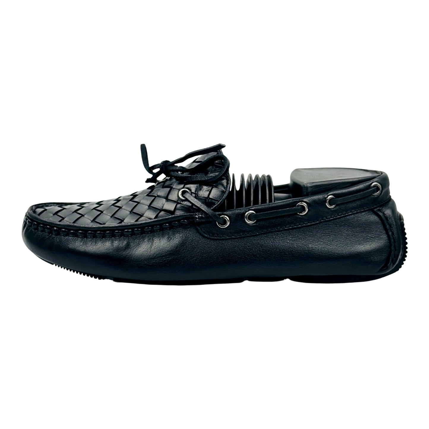 Bottega Veneta Intrecciato Leather Loafers (Size 38.5)