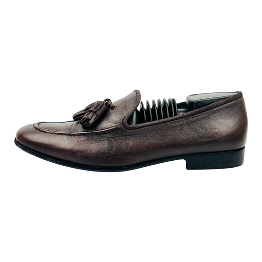 Salvatore Ferragamo Leather Tassel Loafers (Size 41/41.5)