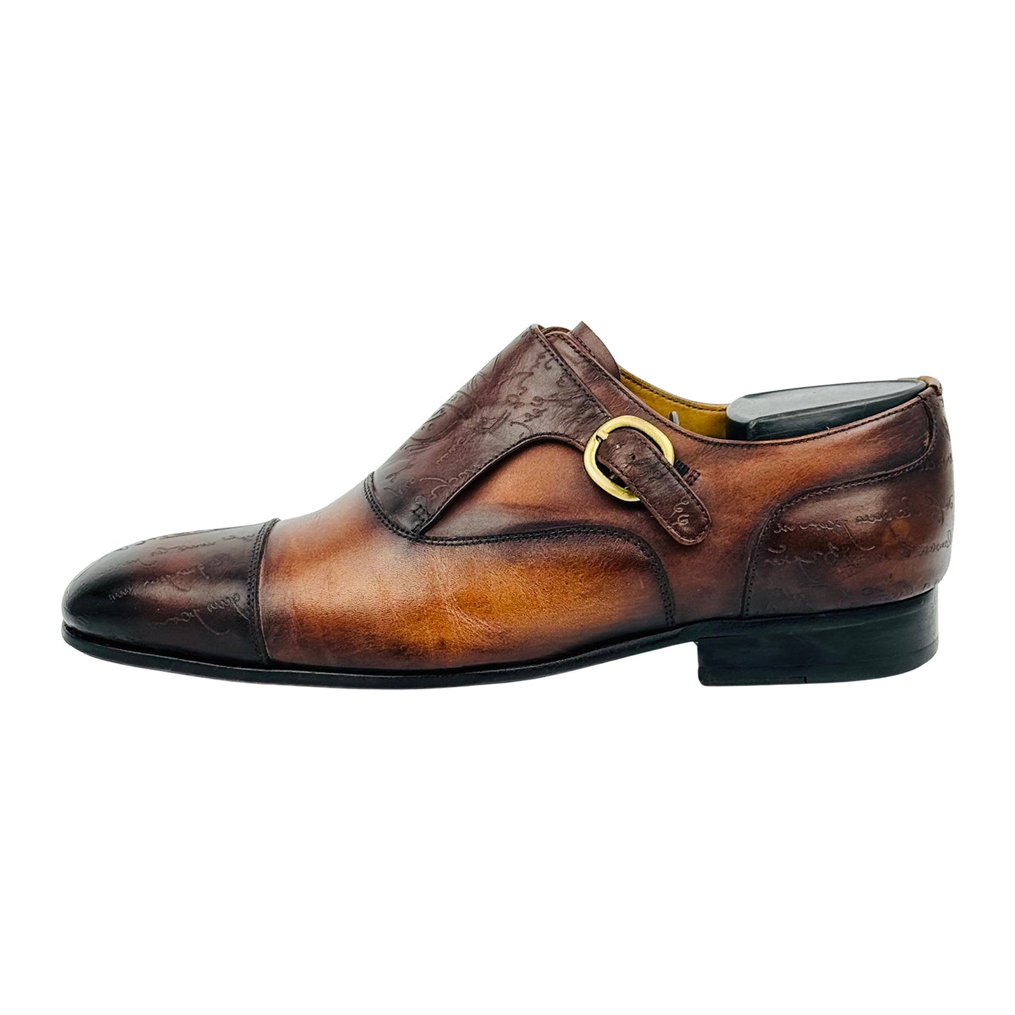 Berluti Scritto 'Brown Patina' Monk Strap Shoes (Size 41)