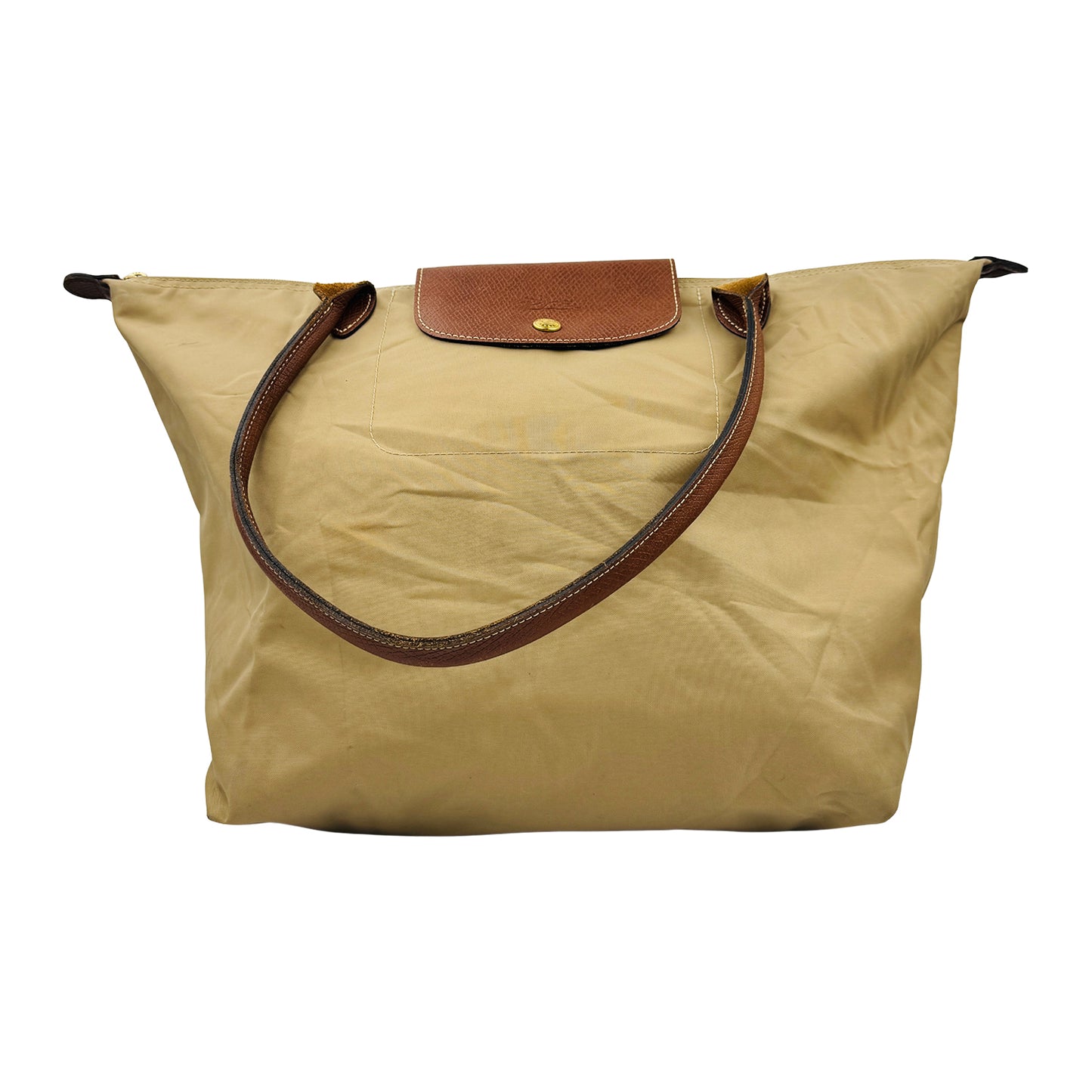 Longchamp Le Pliage 'Beige Brown' Large Tote Bag