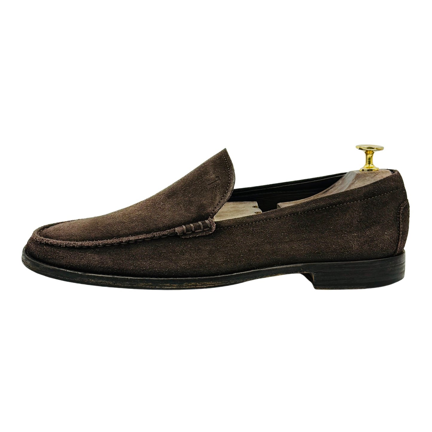 Tod's Men's Dark Brown Suede Loafers (Size 42.5)