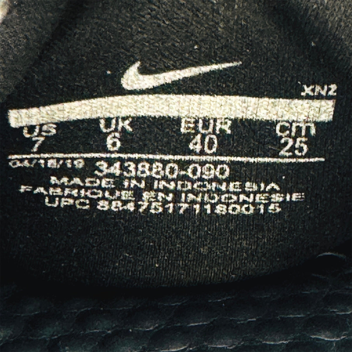 Nike Benassi JDI 'Black White' Slides (Size 40) - 343880-090