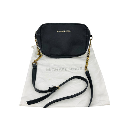 Michael Kors Jet Set LG EW Black Crossbody Bag