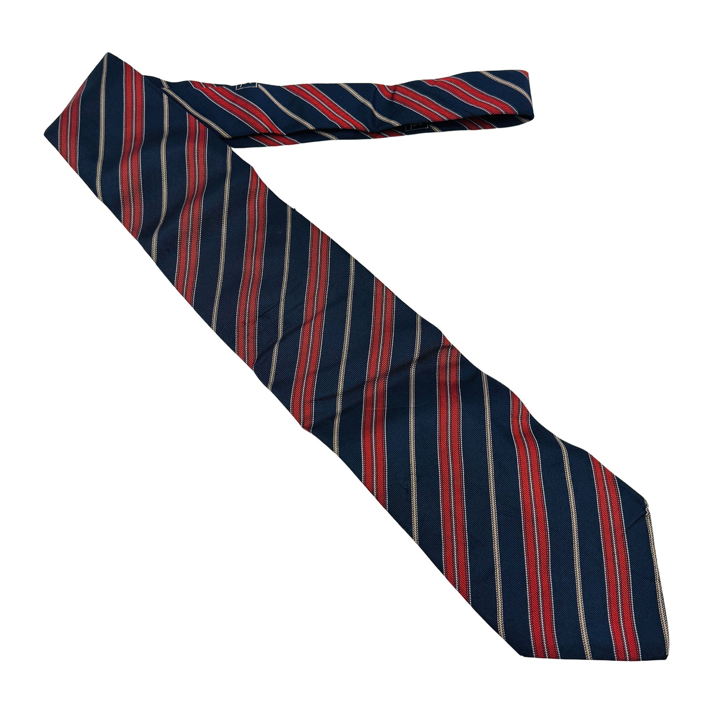 Burberry London Navy 'Diagonal Stripes' Tie (Size Regular)